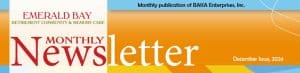 December Emerald Bay Newsletter header banner